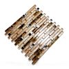 Retro Golden - 3-Dimensional Mosaic Decorative Wall Tile(6PC)