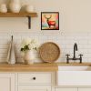 Deer Stag Framed Metal Print Bathroom, Kitchen, Office, Home Decor Wall Art Ready to Hang, Square, 8X8