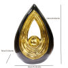 Water Drop Shaped Ceramic Art Statue for Home Decoration, Modern Abstract Style, Perfect for Study, Office, Living Room and House Decor