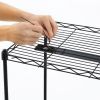 Plant Stand with Grow Light, 4-Tier Plant Shelf with 45W Full Spectrum Grow Light, 3 Mode Plant Light with Timer and Wheel for Seed Starting