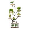 Plant Stand Indoor with Grow Lights, 62 in Tall 8-Tier Lighted Plant Shelf, Metal Corner Plants Holder, 3 Timer & 10 Brightness
