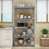 71 inch Heavy Duty Steel Adjustable 5 Level Storage Shelves