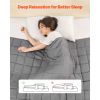 Weighted Blanket, 25 lbs, 88 x 104 in King Size, Cooling Breathable Heavy Blanket with Glass Beads, All-Season Use, Suitable for 250-310 lbs Adults