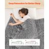 Weighted Blanket, 20 lbs, 60 x 80 in Queen Size, Sherpa Fleece Heavy Blanket with Glass Beads, Soft Warm Cozy Fluffy Touch, for 200-250 lbs Adults
