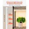 Indoor Greenhouse with Grow Light, 59 in Tall 4-Tier Plant Stand with Clear Cover, Timer & Hygrometer, 180W Full Spectrum Grow Lights