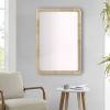 Natural Rattan Rectangle Wall Mirror Natural See below