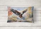 Watercolor Birds Throw Pillow Throw Pillow for Indoor Couch Bed Outdoor Patio Washable, Eagle 3213,12Hx16W