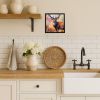 Deer Framed Metal Print Bathroom, Kitchen, Office, Home Decor Wall Art Ready to Hang, Square, 8X8