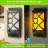 Outdoor Solar Dancing Flame Ground Lights 96 LED Beads Light Sensor Auto Switch