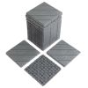 Plastic Interlocking Deck Tiles, 27 Pack, 11.8"x11.8" Waterproof Flooring Tiles for Indoor and Outdoor