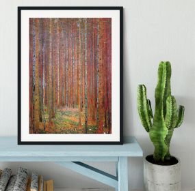 Tannenwald I by Klimt Framed Print (Color: White/No White Edging, size: 24" x 16" / 60cm x 40cm (approx))