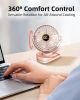 Portable Mini Personal Fan, Small Rechargeable Battery Powered Stroller Fan for Desk, Strong Clamp Grip, 360° Rotation, 3-Speed, LED Display