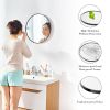 Black Round Wall Mirror 20-30 Inch, Bathroom Mirrors for Over Sink, Circle Mirror for Bathroom, Entryway, Bedroom, Vanity