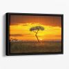 Primordial Africa Floating Framed Canvas
