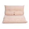 6-Position Adjustable Sleeper Lounge Couch with 2 Pillows